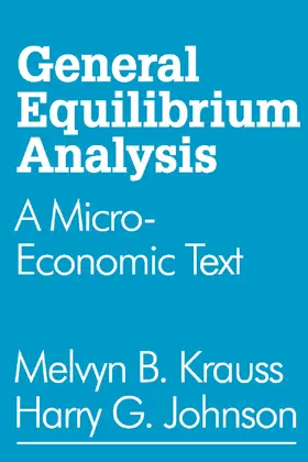 Johnson |  General Equilibrium Analysis | Buch |  Sack Fachmedien