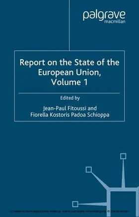 Fitoussi / Schioppa | Report on the State of the European Union | E-Book | sack.de