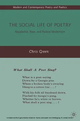 Green |  The Social Life of Poetry | eBook | Sack Fachmedien