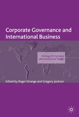 Jackson / Strange |  Corporate Governance and International Business | Buch |  Sack Fachmedien