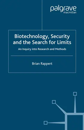 Rappert | Biotechnology, Security and the Search for Limits | E-Book | sack.de