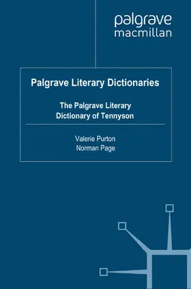 Purton / Page |  The Palgrave Literary Dictionary of Tennyson | eBook | Sack Fachmedien