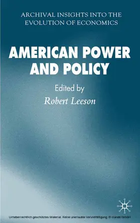 Leeson |  American Power and Policy | eBook | Sack Fachmedien