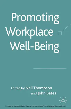 Thompson / Bates | Promoting Workplace Well-being | E-Book | www2.sack.de