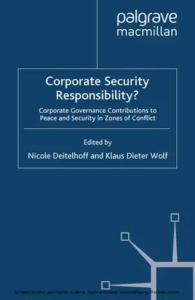 Deitelhoff / Wolf |  Corporate Security Responsibility? | eBook | Sack Fachmedien