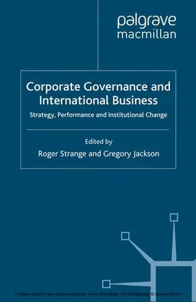 Strange / Jackson |  Corporate Governance and International Business | eBook | Sack Fachmedien