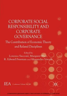 Sacconi / Blair / Freeman | Corporate Social Responsibility and Corporate Governance | E-Book | sack.de