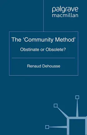 Dehousse |  The 'Community Method' | eBook | Sack Fachmedien