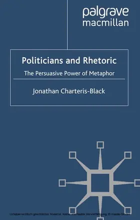 Charteris-Black |  Politicians and Rhetoric | eBook | Sack Fachmedien