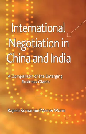 Kumar / Worm |  International Negotiation in China and India | eBook | Sack Fachmedien