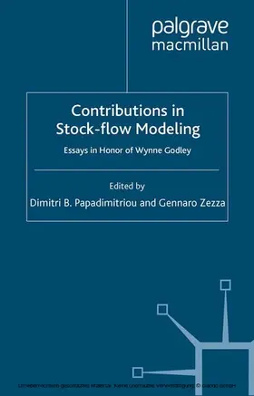 Papadimitriou / Zezza |  Contributions to Stock-Flow Modeling | eBook | Sack Fachmedien