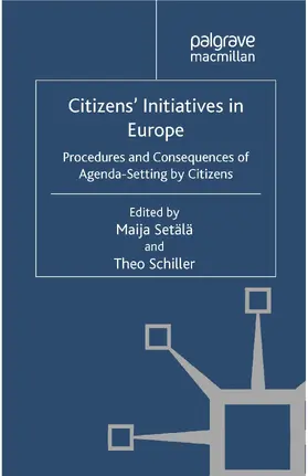 Setälä / Schiller |  Citizens' Initiatives in Europe | eBook | Sack Fachmedien