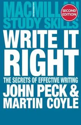 Peck / Coyle |  Write it Right | Buch |  Sack Fachmedien