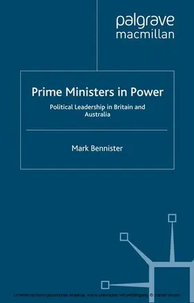 Bennister |  Prime Ministers in Power | eBook | Sack Fachmedien