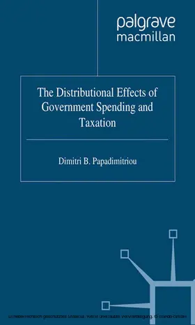 Papadimitriou |  The Distributional Effects of Government Spending and Taxation | eBook | Sack Fachmedien