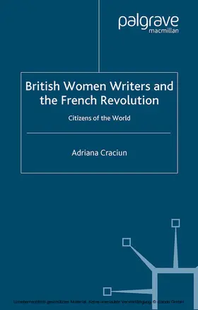 Craciun |  British Women Writers and the French Revolution | eBook | Sack Fachmedien