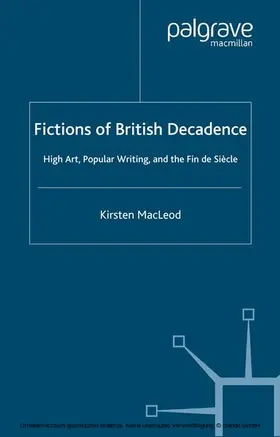 MacLeod |  Fictions of British Decadence | eBook | Sack Fachmedien
