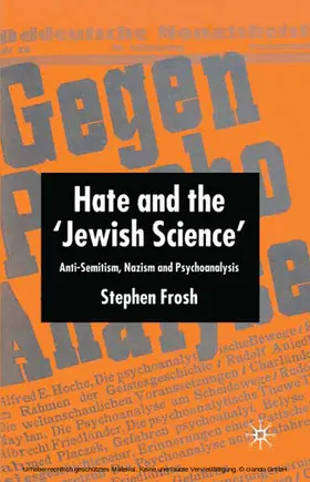 Frosh |  Hate and the 'Jewish Science' | eBook | Sack Fachmedien