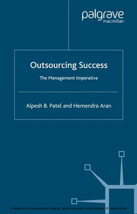 Patel / Aran |  Outsourcing Success | eBook | Sack Fachmedien
