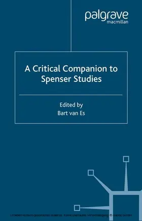 Van Es | A Critical Companion to Spenser Studies | E-Book | sack.de