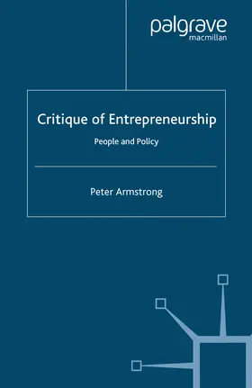 Armstrong |  Critique of Entrepreneurship | eBook | Sack Fachmedien