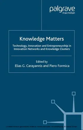 Carayannis / Formica |  Knowledge Matters | eBook | Sack Fachmedien