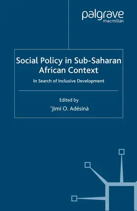 Adésínà |  Social Policy in Sub-Saharan African Context | eBook | Sack Fachmedien
