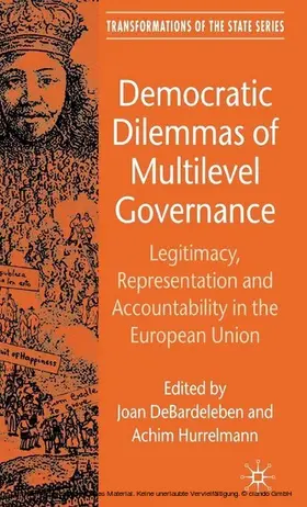 DeBardeleben / Hurrelmann | Democratic Dilemmas of Multilevel Governance | E-Book | sack.de