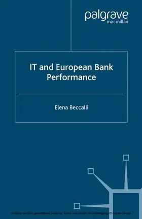 Beccalli |  IT and European Bank Performance | eBook | Sack Fachmedien