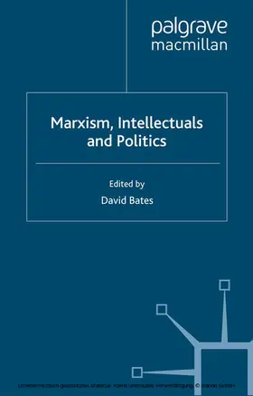 Bates |  Marxism, Intellectuals and Politics | eBook | Sack Fachmedien