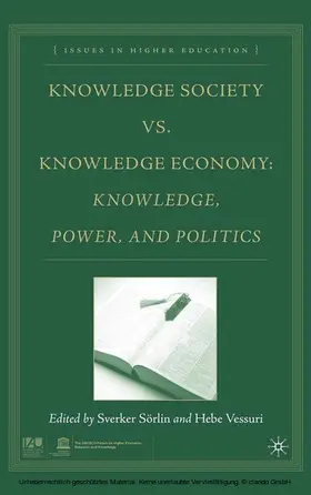 Sörlin / Vessuri |  Knowledge Society vs. Knowledge Economy | eBook | Sack Fachmedien