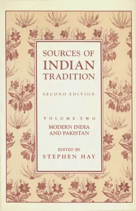 Embree / Hay |  Sources of Indian Tradition: Modern India and Pakistan | Buch |  Sack Fachmedien