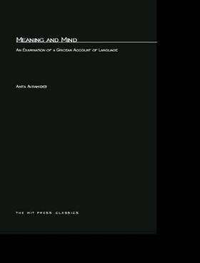 Avramides |  Meaning and Mind | Buch |  Sack Fachmedien