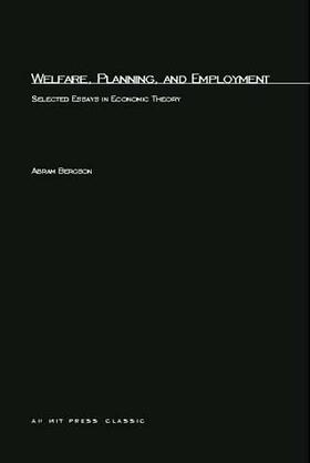 Bergson |  Welfare, Planning, and Employment | Buch |  Sack Fachmedien