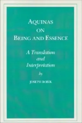 Bobik |  Aquinas on Being and Essence | Buch |  Sack Fachmedien