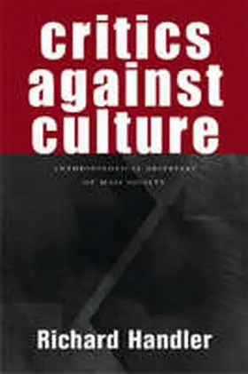 Handler |  Critics Against Culture | Buch |  Sack Fachmedien