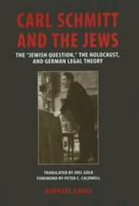 Gross |  Carl Schmitt and the Jews | Buch |  Sack Fachmedien