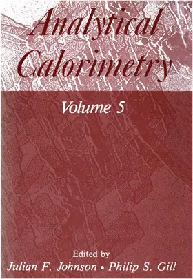Julian / Gill / Johnson |  Analytical Calorimetry | Buch |  Sack Fachmedien
