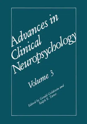 Goldstein / Tarter |  Advances in Clinical Neuropsychology | Buch |  Sack Fachmedien