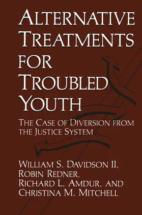 Amdur / Redner / Davidson |  Alternative Treatments for Troubled Youth | Buch |  Sack Fachmedien