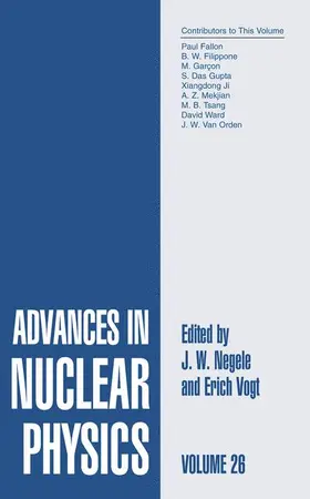 Negele / Vogt |  Advances in Nuclear Physics | Buch |  Sack Fachmedien