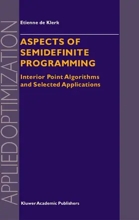 de Klerk | Aspects of Semidefinite Programming | E-Book | sack.de