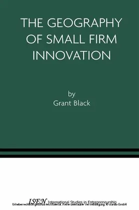 Black |  The Geography of Small Firm Innovation | eBook | Sack Fachmedien