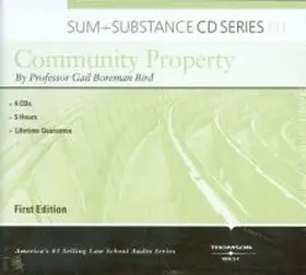 Bird |  Sum and Substance Audio on Community Property | Sonstiges |  Sack Fachmedien