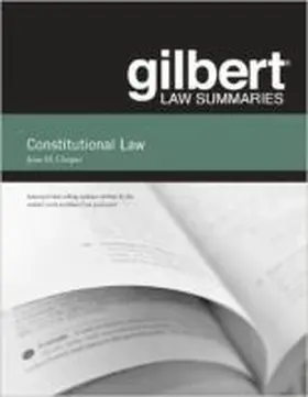 Choper |  Gilbert Law Summaries on Constitutional Law | Buch |  Sack Fachmedien