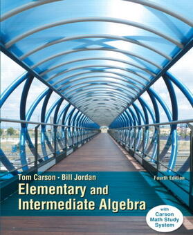 Carson / Jordan |  Elementary and Intermediate Algebra | Buch |  Sack Fachmedien