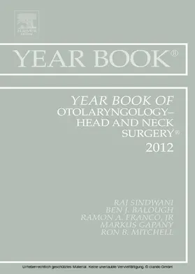 Sindwani MD / Sindwani |  Year Book of Otolaryngology - Head and Neck Surgery 2012 | eBook | Sack Fachmedien