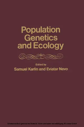 Karlin |  population genetics and ecology | eBook | Sack Fachmedien
