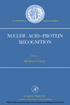 Vogel |  Nucleic Acid-Protein Recognition | eBook | Sack Fachmedien