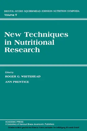 Whitehead |  New Techniques in Nutritional research | eBook | Sack Fachmedien